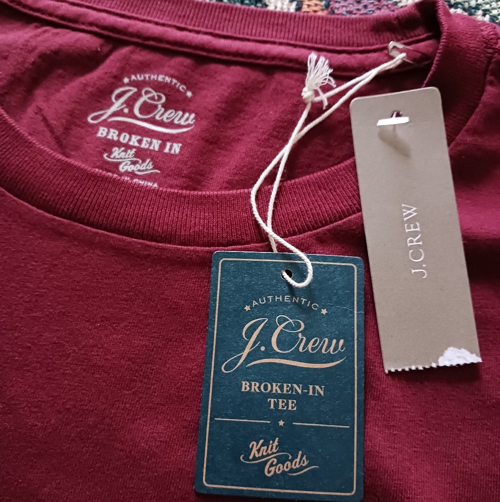NWT J. Crew Broken-In Long Sleeve Tee